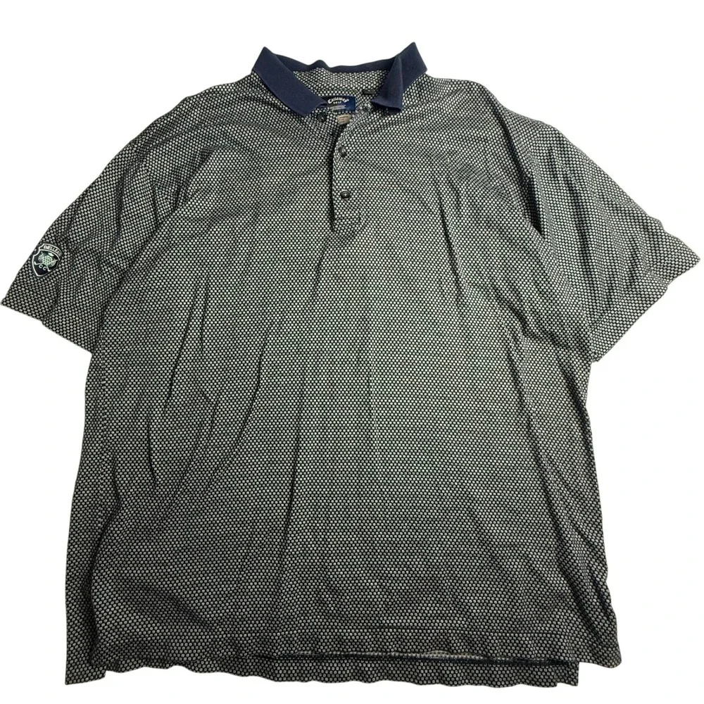 VTG Belleair Country Club Callaway Golf Two-Ply Sz L Blue Mercerized Cotton Polo